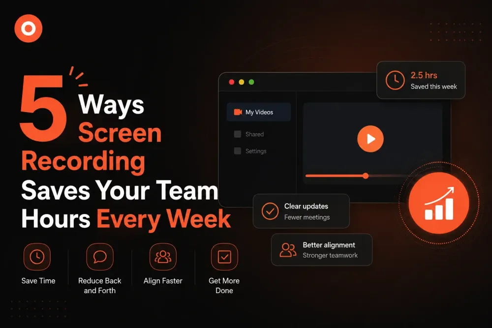 5 Ways Screen Recording Saves Your Team Hours Every Week