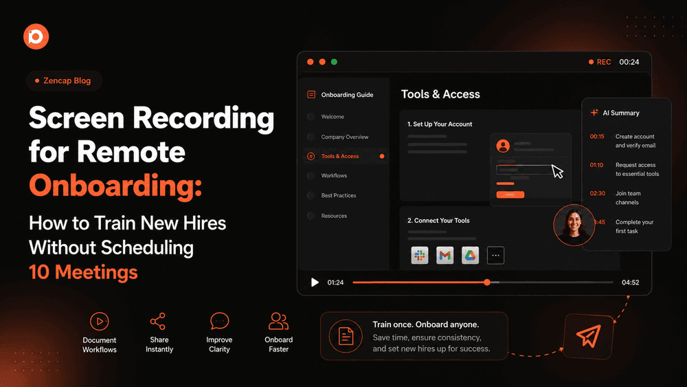 Screen Recording for Remote Onboarding